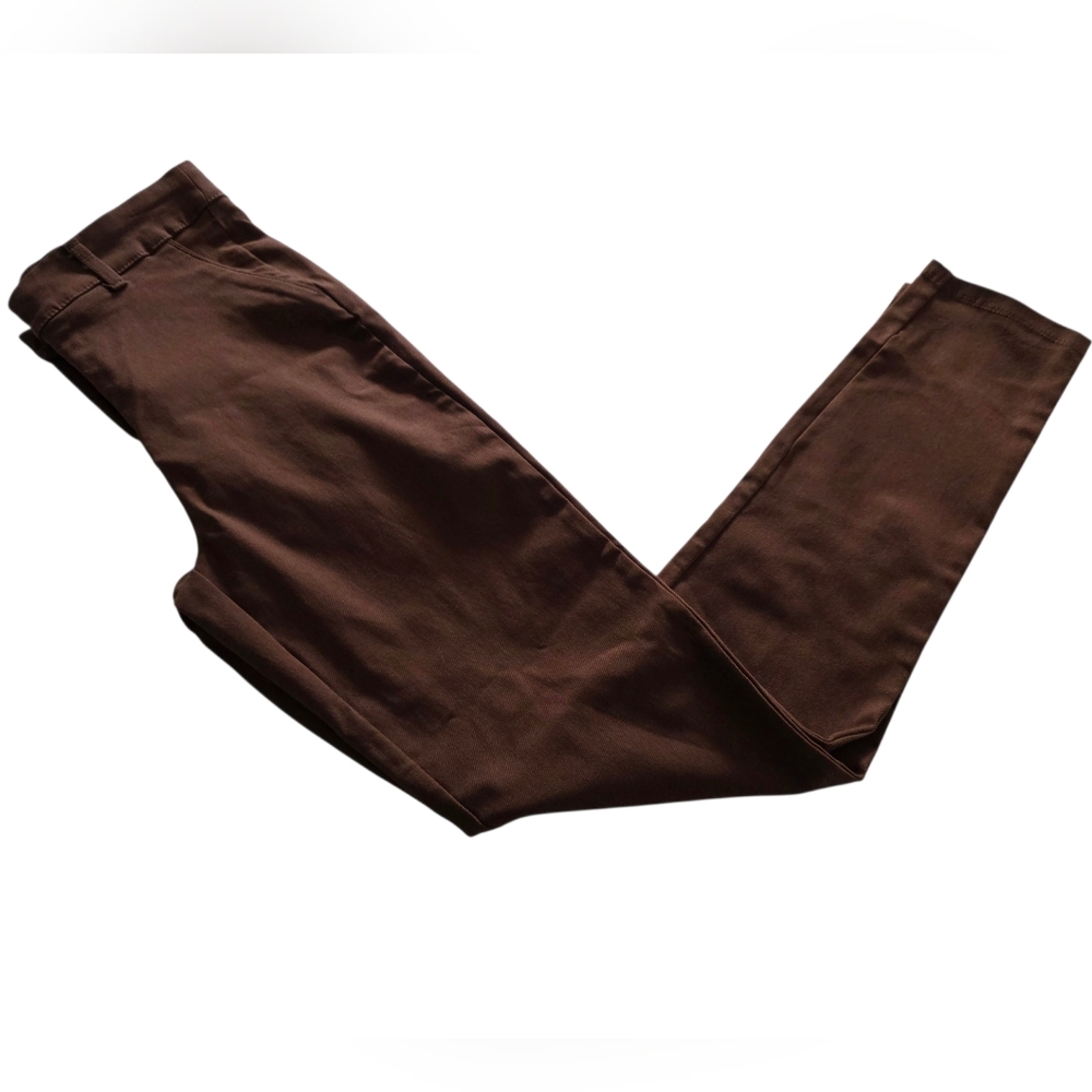 Iris Skinny Stretch Pants Women's Juniors Brown Size Small